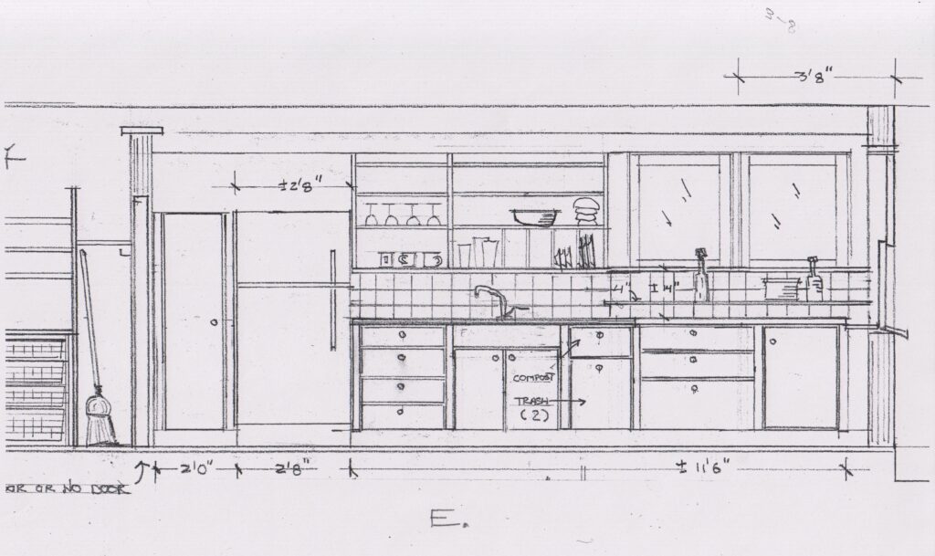 7- kitchen bid elevation E 001